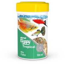 Floppy Tropical Mix Flake Akvaryum Balık Yemi 100 ml