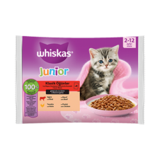 Whiskas Junior Yavru Kedi Yaş Mama 4x85g Klasik Öğünler 13’lü Koli