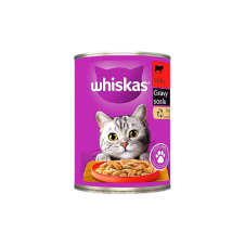 Whiskas Sığırlı Gravy Soslu Konserve Kedi Maması 400 gr x 12 Adet