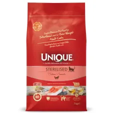 Unique Kısırlaştırılmış Kedi Maması Somonlu 7 kg