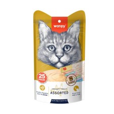 Wanpy Karışık 8 Lezzetli Krema Kedi Ödülü 25*14 gr