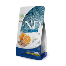 N&D Ocean Ringa Balıklı Kısırlaştırılmış Yetişkin Kedi Maması 1,5 Kg | Neutered Herring & Orange Adult