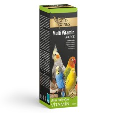 Goldwings Premium Multi Vitamin A-D3-E-C-K Kuş Vitamini 20 ml