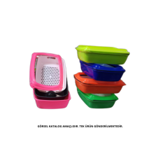 Kardelen Elekli Renkli Kedi Tuvaleti