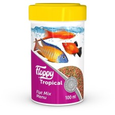 Floppy Tropical Flat Mix Menu Akvaryum Balık Yemi 100 ml